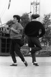 [3e Biennale de la danse de Lyon (1988). Répétition de "Mammame", de Jean-Claude Gallotta]