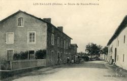Les Halles (Rhône). - Route de Haute-Rivoire