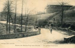 Route de Sainte-Foy aux Halles. - Le Grand tournant