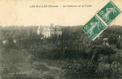 Les Halles (Rhône). - Le Château et la fôret