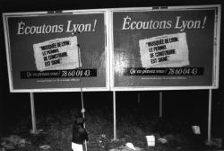 [Campagne d'affichage de l'association "Ecoutons Lyon !"]