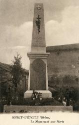 Marcy-l'Etoile (Rhône). - Le Monument aux Morts