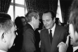 [Le Premier ministre Jacques Chirac en visite à Lyon]