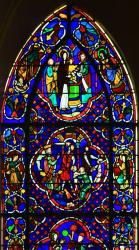 Choeur, vitrail, cathédrale Saint-Jean-Baptiste, Lyon 5e
