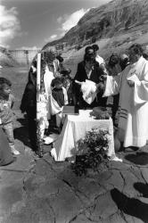 [Baptêmes sur le site de l'ancien village de Tignes (Savoie)]