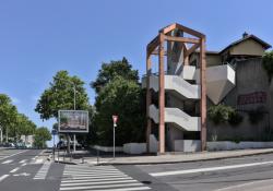 Escaliers, croisement rue de Montvert et boulevard Ambroise Paré, Lyon 8e
