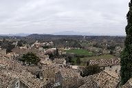 Vue sur le bourg depuis le pied du Château de Grignan