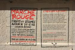 Affiche Marché Rouge, Lyon 7e