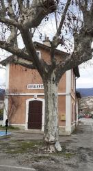 Place de la Gare du petit train du Picodon,  Dieulefit, Drôme