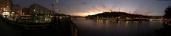 La colline qui irradie vue depuis le parking Saint-Antoine ; quai de la Pêcherie et place d'Albon, Lyon