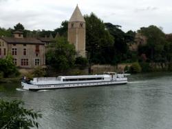 Vue sur l'Ile-Barbe ; 53, quai Clemenceau, Caluire-et-Cuire