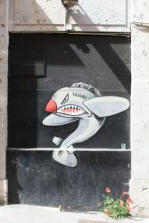 Tag peint, rue Imbert-Colomès, Lyon 1er