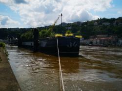 Péniches sur la Saône