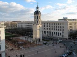 [Clocher de la Charité et l'hôtel des Postes de Bellecour]