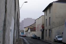 Rue Victor Lagrange, emplacement du futur Carré Macé.