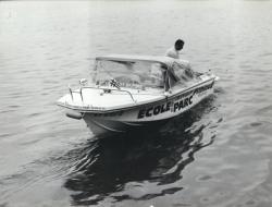 Un bateau-école sur la Saône