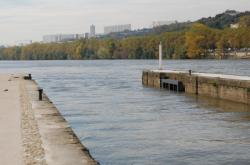 Rives de Saône, face à l'Île Barbe