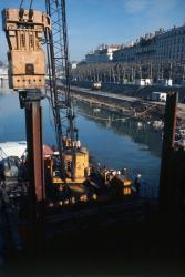 [Construction du nouveau pont Morand sur le Rhône]