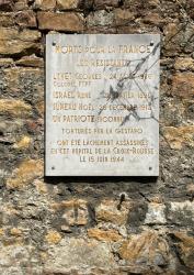 [Plaque en hommage à la résistance (Georges Lyvet) Hôpital de de la Croix-Rousse (Lyon 4e)]