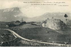 Abîmes de Myans (Savoie) Pierre Hâchée - Le plus gros débris de l'éboulement du Mont Granier en 1248