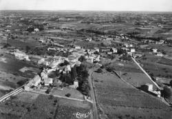Cogny (Rhône). - Vue panoramique aérienne