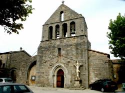 Eglise Saint-André, village d'Ailhon, Ardèche