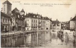 Annecy - Le Canal et le vieux Château des Ducs de Genevois-Nemours