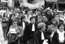 [Manifestation des professions judiciaires à Lyon]