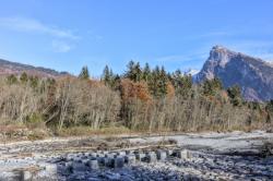 Blocs de granit sur le Giffre, Samöens, Haute-Savoie