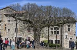 Place de la Halle, Pérouges, Ain