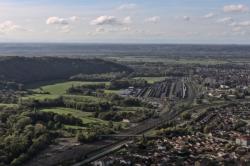 Vue sur la gare, Ambérieu-en-Bugey, Ain