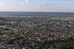 Vue depuis les ruines du Château de Saint-Germain, Ambérieu-en-Bugey, Ain