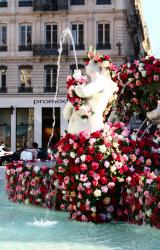 Festival des Roses, fontaine des Jacobins, place des Jacobins, Lyon 2e
