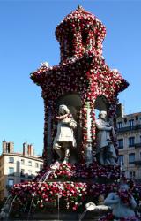 Festival des Roses, fontaine des Jacobins, place des Jacobins, Lyon 2e