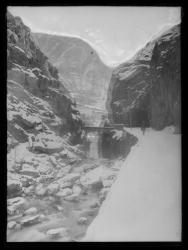 Le Freney-d'Oisans : pont Ségur, effet d'hiver