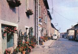 Duerne (Rhône), alt. 824 m. - La rue principale