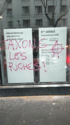 Manifestation contre la réforme des retraites, 6 avril 2023, dégradations, Lyon 3e (Rhône)