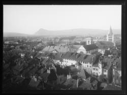 Annecy, vue des hauteurs de la ville sur la cathédrale Saint-Pierre