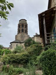 Lavaudieu : clocher de l'abbaye de Lavaudieu