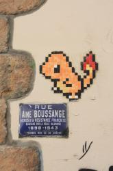 Art de rue, signé Mifamosa rue Aimé Boussange, Lyon 4e, Rhône