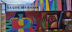 La Cité des Halles, fresque de Floé, Poter et Yakes