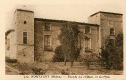 Montagny (Rhône). - Façade du château de Goiffieu