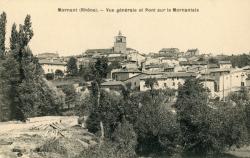 Mornant (Rhône). - Vue générale et Pont sur le Mormantais
