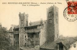 Neuville-sur-Saône (Rhône). - Ancien Château de Vimy. - Tour à échauguettes