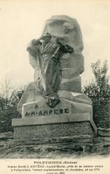 Poleymieux (Rhône). - Statue élevée à Ampère