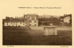 Pommiers (Rhône). - Château Mulsant et pensionnat Montclair