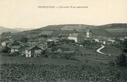 Propières (Rhône). - Vue générale