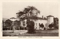 Poule (Rhône). - Château de Fougères (1355)