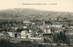 Pontcharra-sur-Turdine (Rhône). - Vue générale