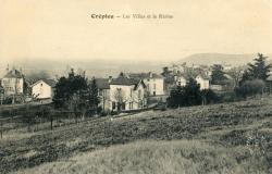 Crépieu (Rhône). - Les Villas et le Rhône